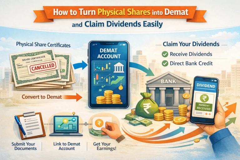 Turn Physical Shares into Demat and Claim Dividends Easily